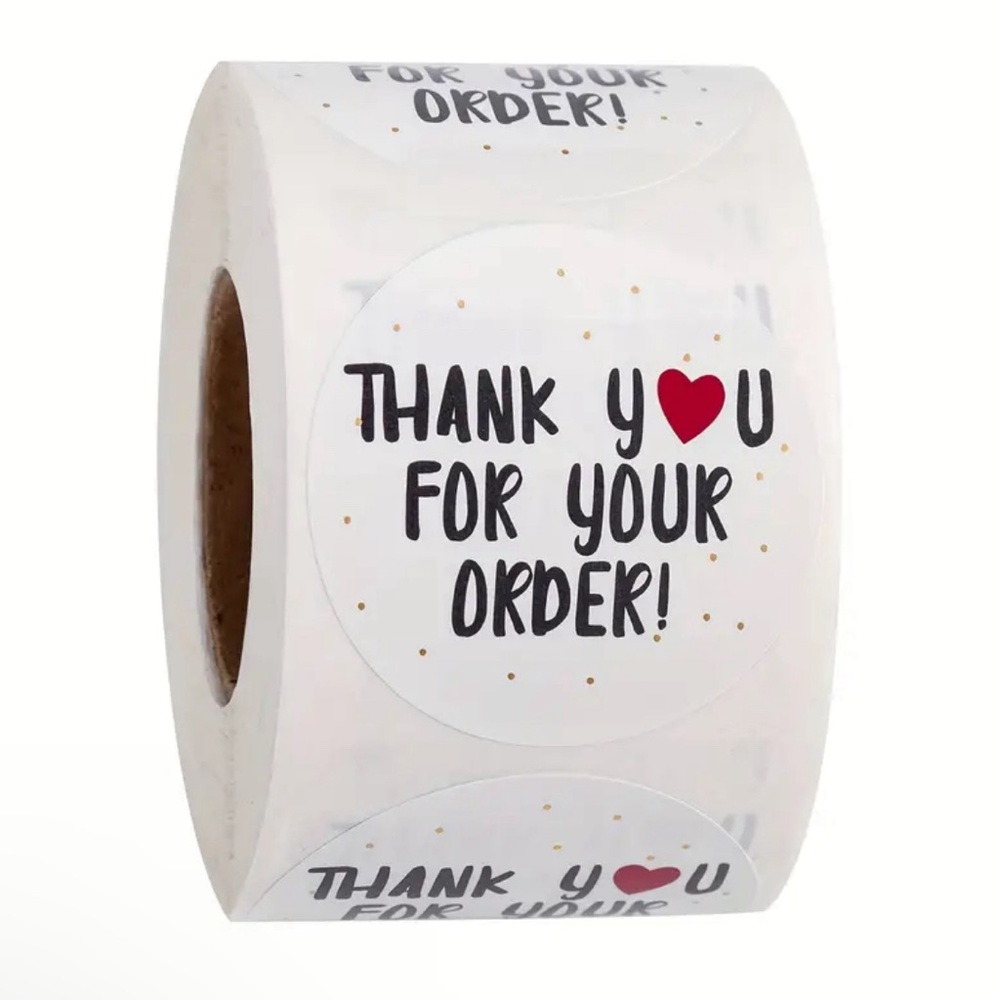 500 Thank You Stickers Roll